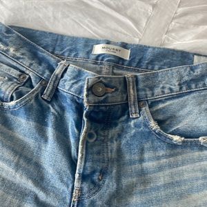 MOUSSY Vintage Straight Leg Jeans in Blue Women's 27